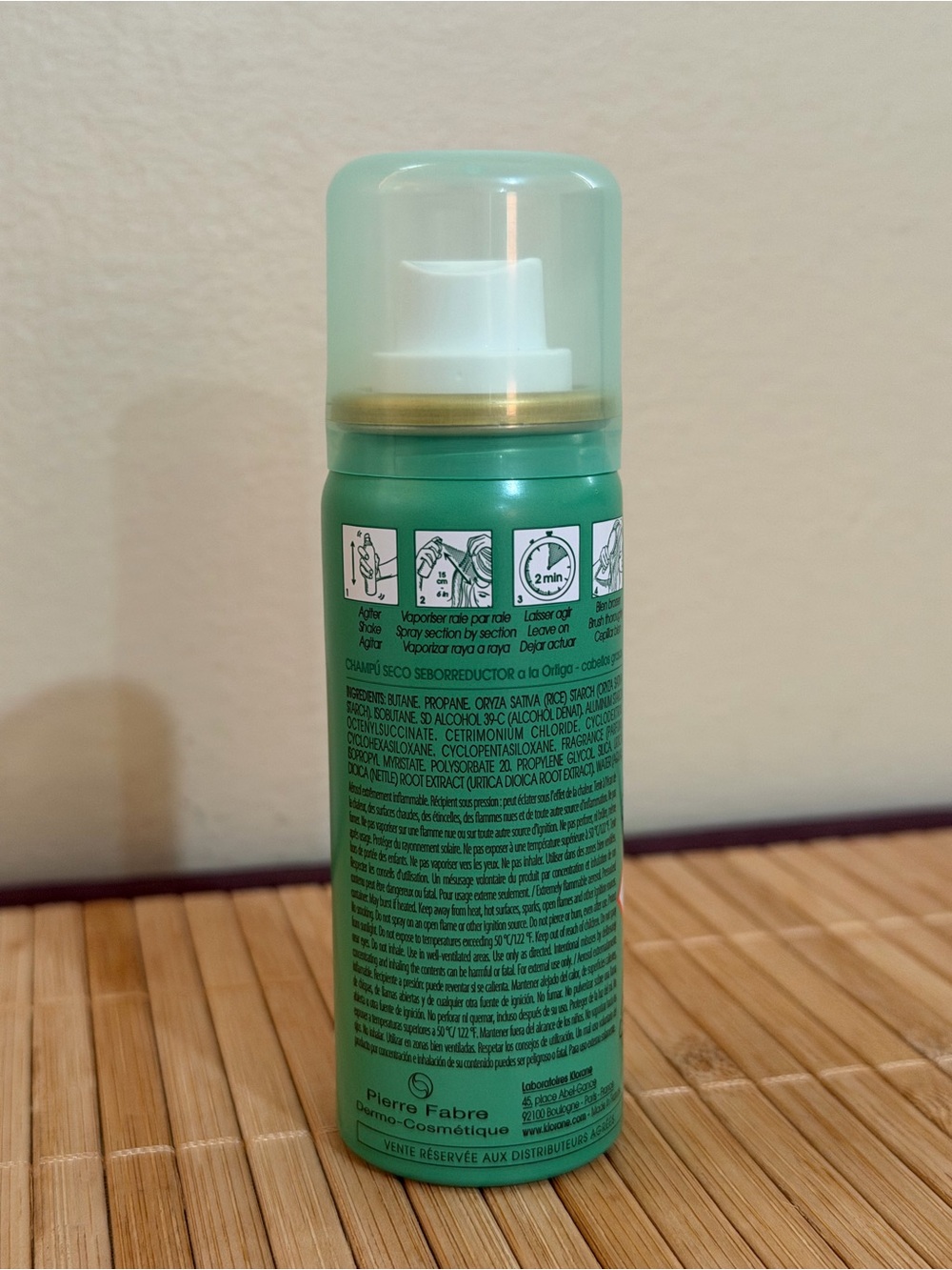 Klorane Dry Shampoo with nettle oil control 50 ml– Green - Picture 3 of 5